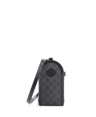 Mini Interlocking G Patch Phone Crossbody Bag GG Coated Canvas