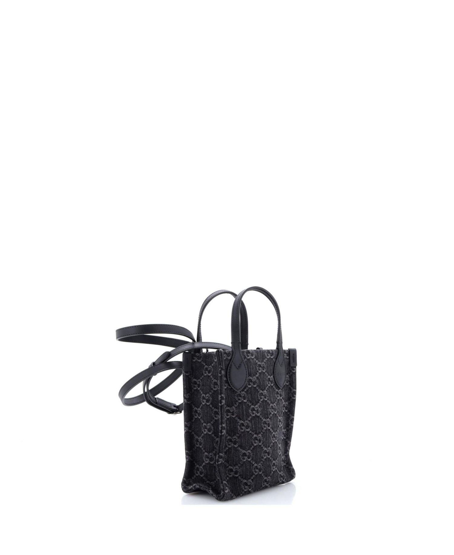 Mini Vertical Tote GG Denim