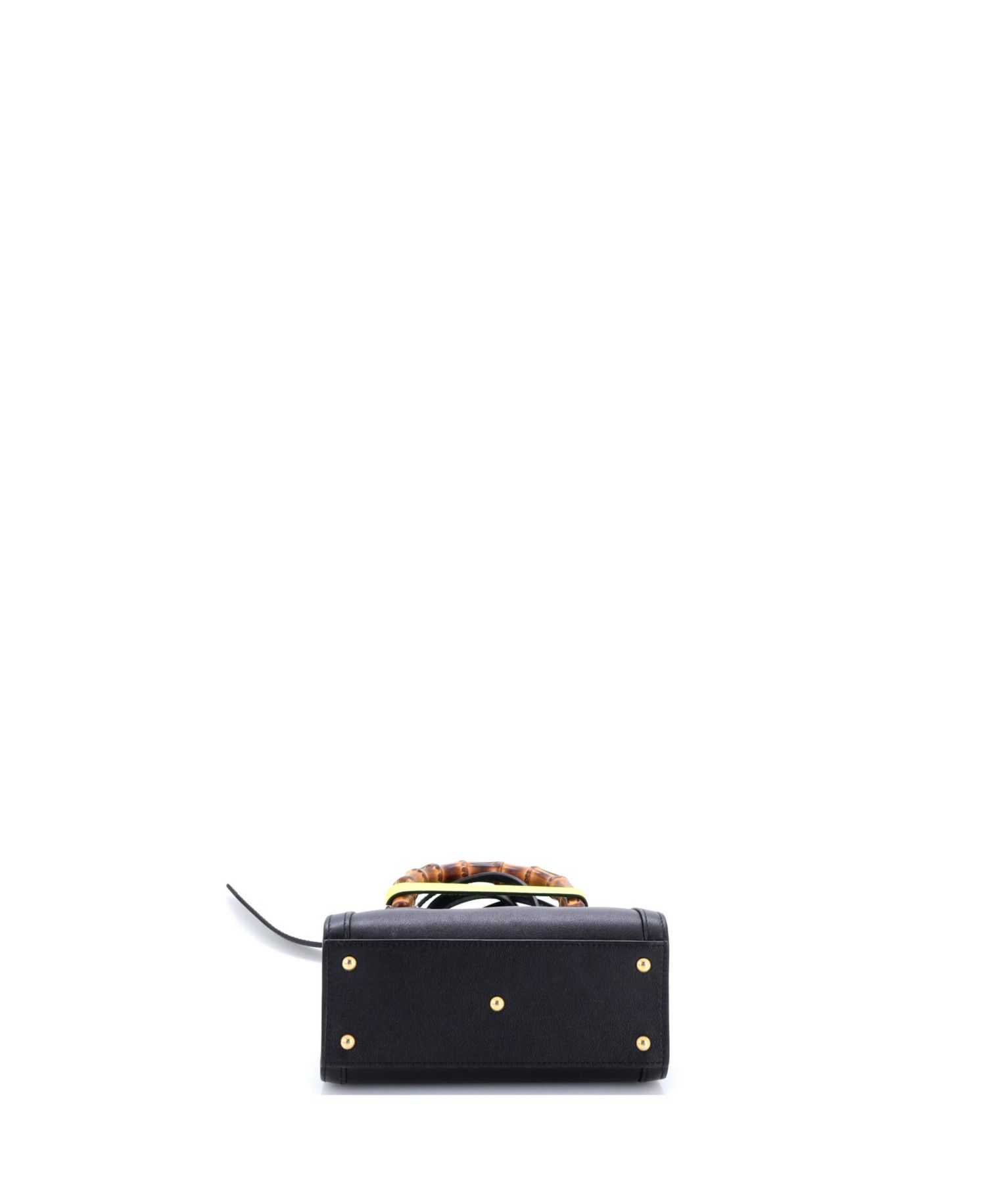 Mini Diana NM Bamboo Handle Tote Leather