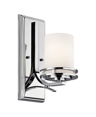 Hendrik 12" High Satin Opal Glass Wall Sconce