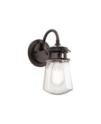 Lyndon 11 1/4" High Seedy Glass Outdoor Wall Light