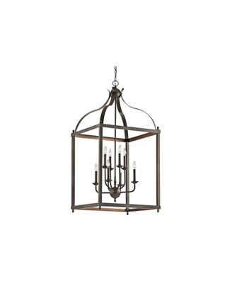 Larkin 24" Wide Olde Bronze Foyer Pendant Light