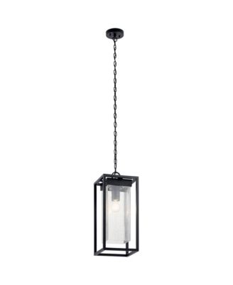 Mercer 24" High Black Silver Outdoor Hanging Light