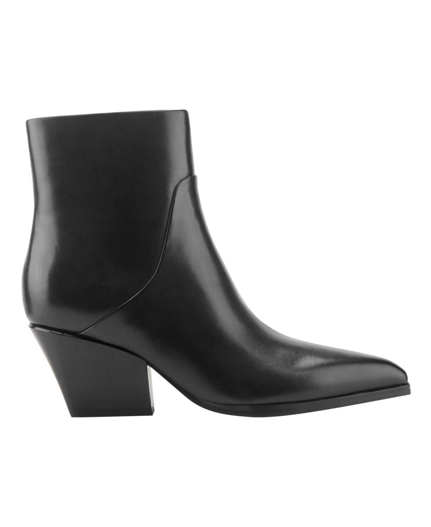 Женские ботинки Marc Fisher LTD Tarel Western Block Heel Dress Booties, цвет: Чёрный кожаный — фото 2