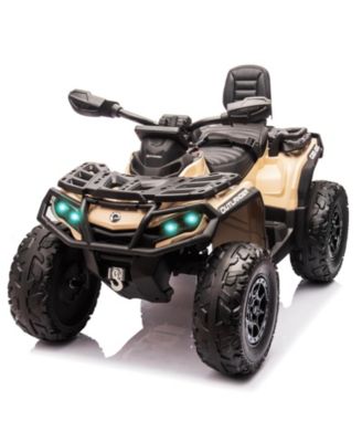 2-Seater Electric ATV with Remote Control and LED Lights Ride-On, Ages 3-8