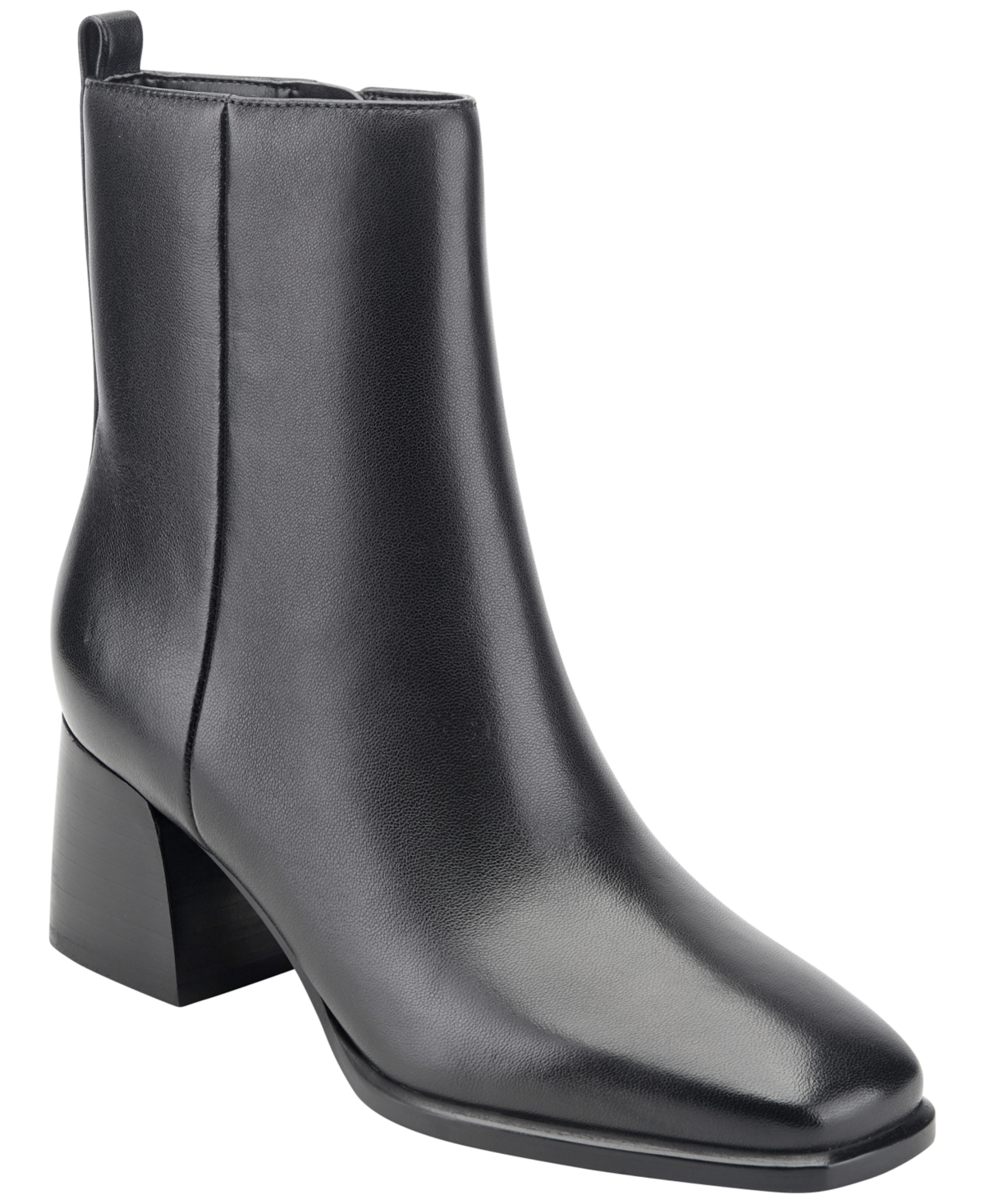 Marc Fisher Ltd Women's Milley Leather Block Heel Dress Booties