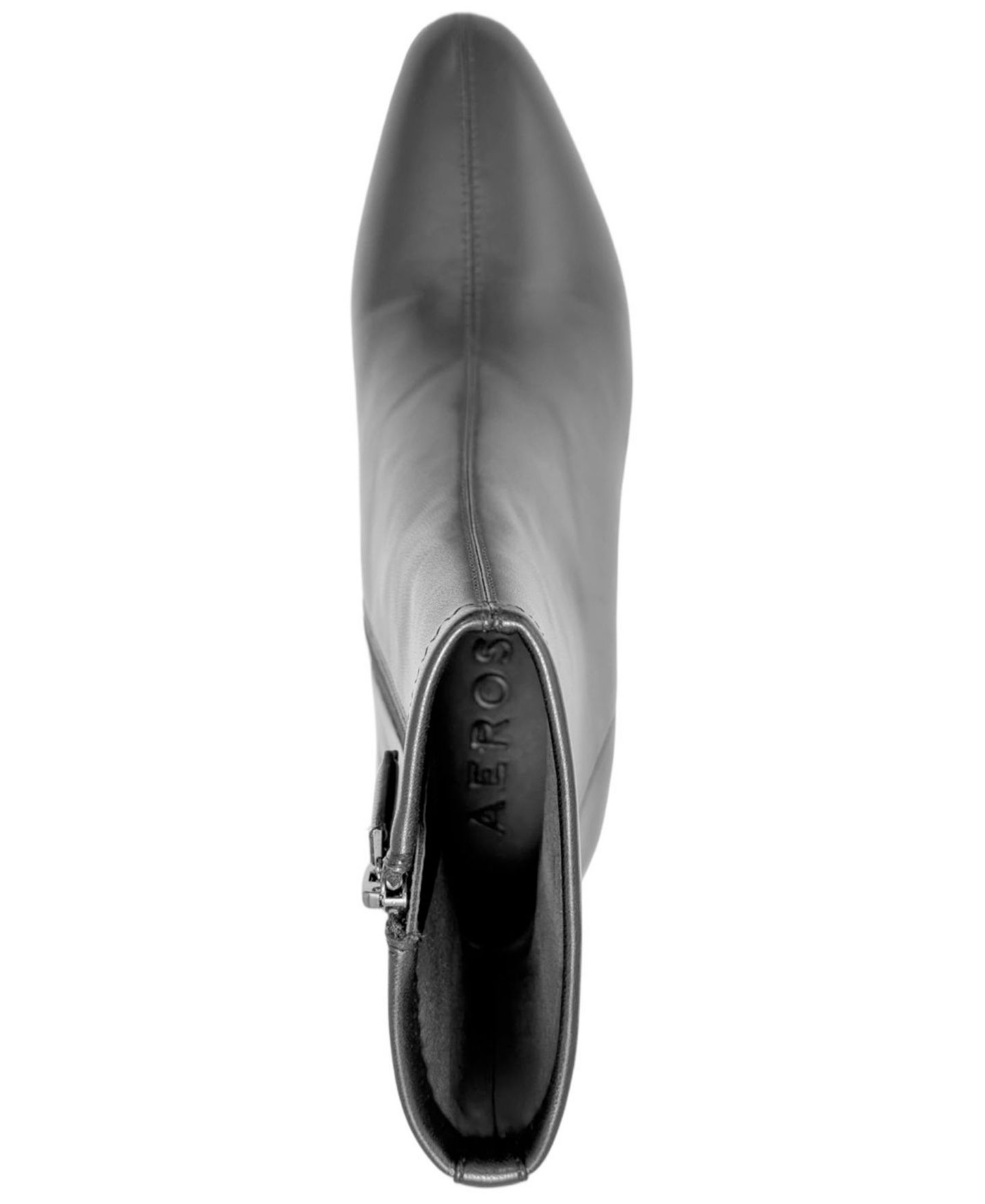 Женские ботинки Aerosoles Minnie Block Heel Dress Booties, цвет: Чёрная искусственная кожа — фото 4