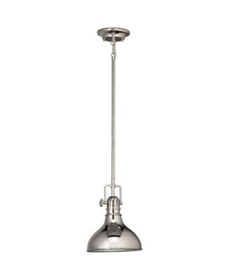 Hybrid 8" Wide Polished Nickel Mini Pendant