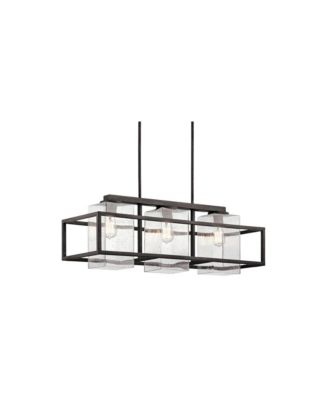 Wright 36" Wide Zinc Kitchen Island Light Outdoor Chandelier