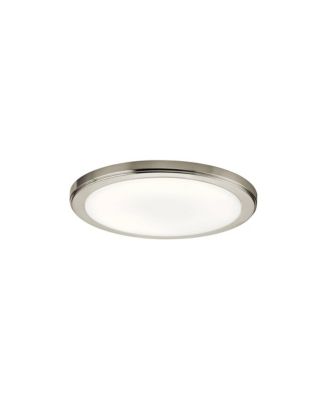 Zeo 13" Wide Round Brushed Nickel 3000K LED Ceiling Light