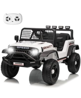 12V Ride-On Electric Car with Remote Control, LED Lights & 3 Speed Modes, Ages 3-6