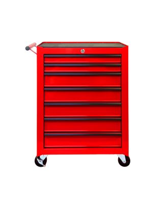   Rolling 7-Drawer Metal Tool Chest and Cabinet with Ball Bearing Slides