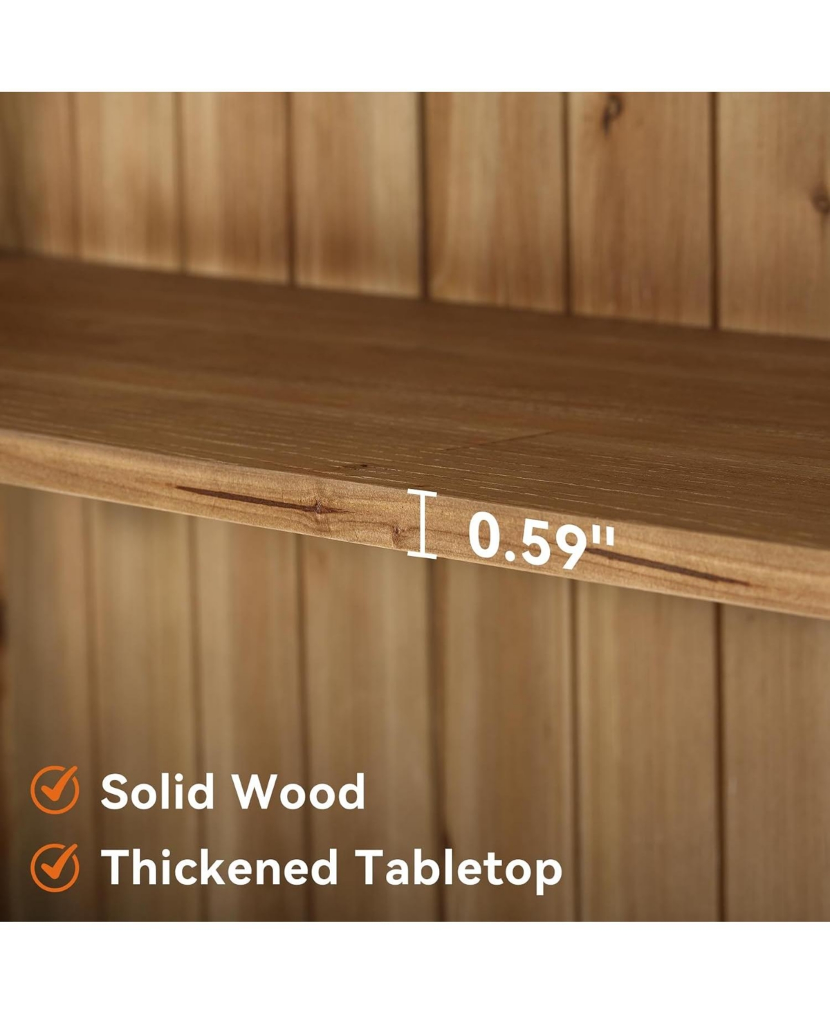 Tribesigns 5-Tier Tall Bookcase Solid Wood Large Bookshelf Heavy Duty