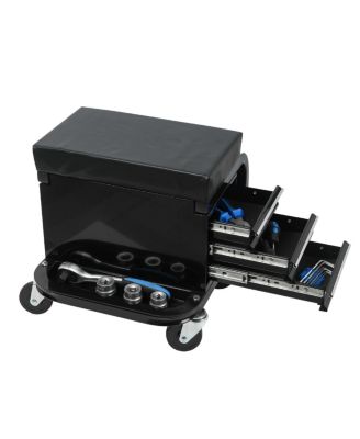  Rolling Garage Creeper Seat with 3 Drawers