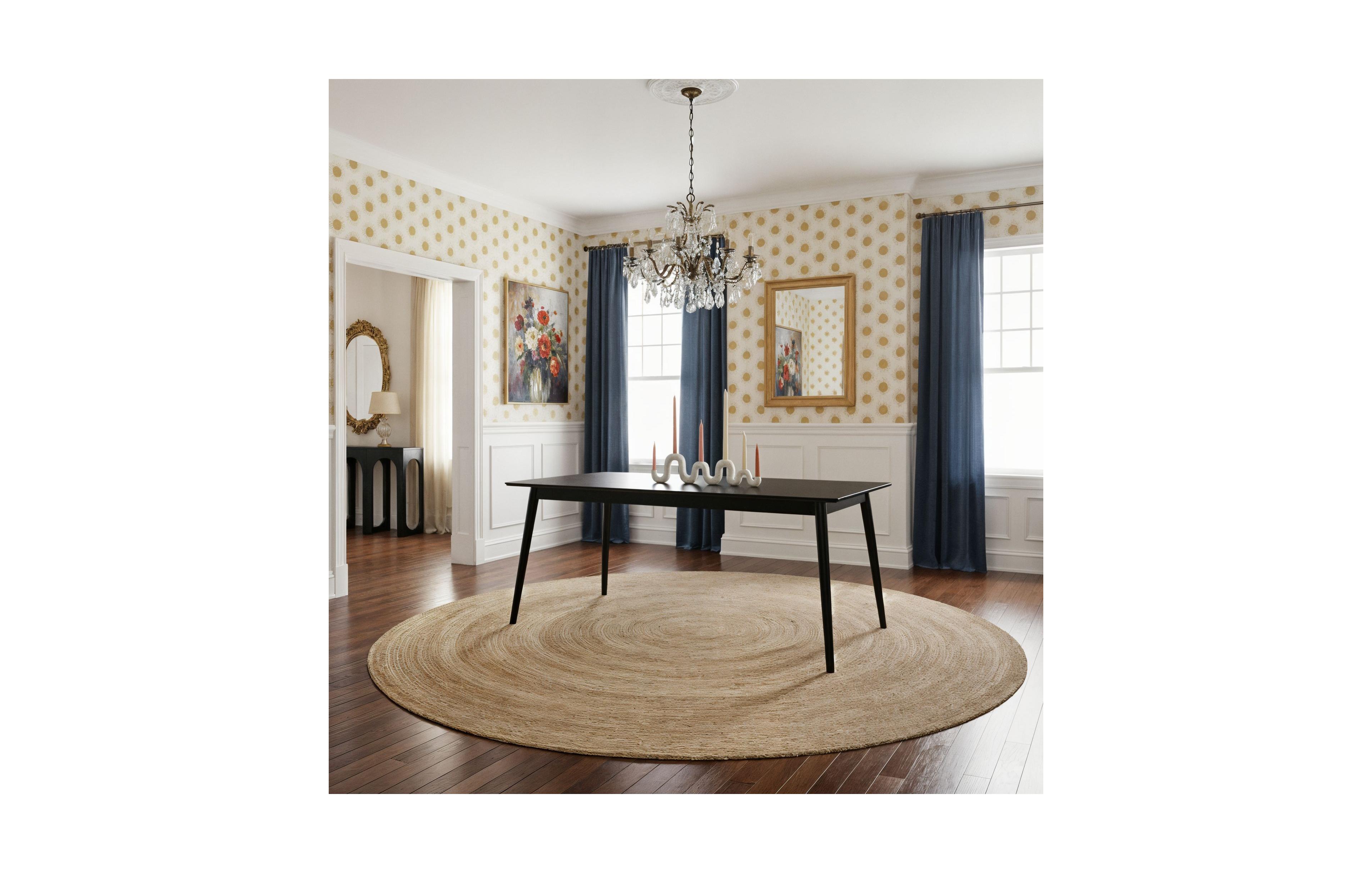 Sunset Living Furniture Mid-Century Modern Rectangular Dining Table