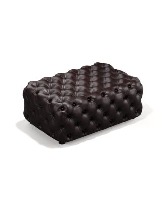 Faux Leather Modular Sectional Ottoman Couch