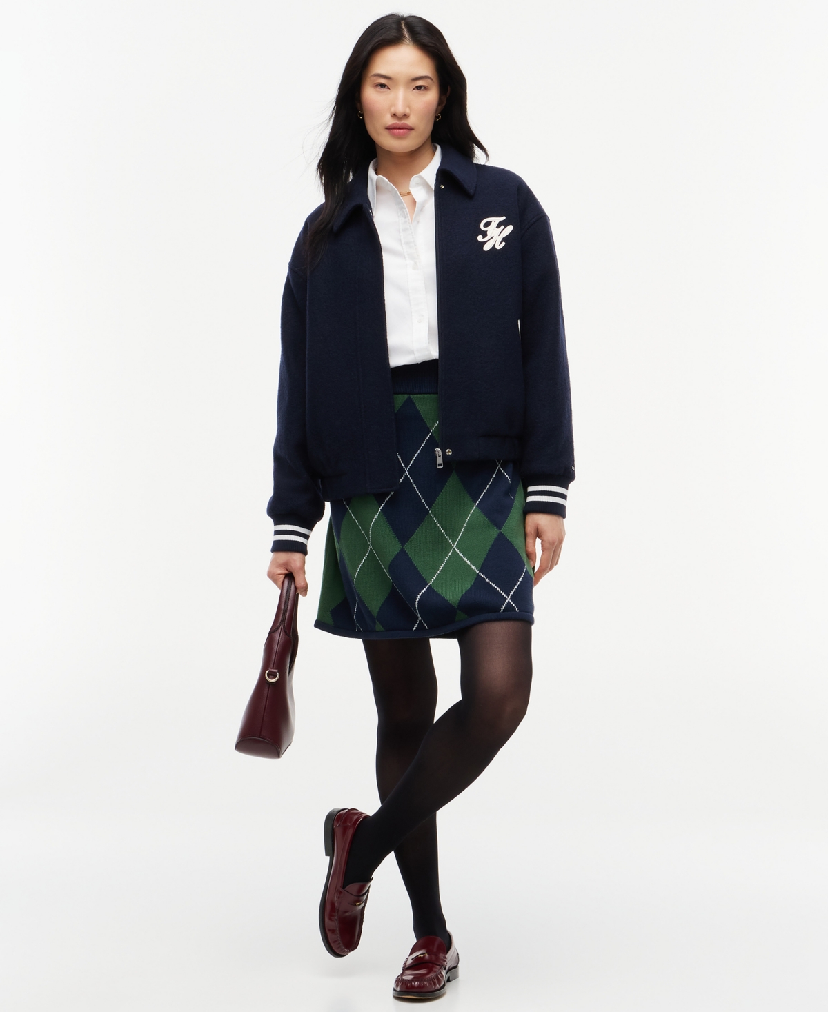 Tommy Hilfiger Women's Tartan Argyle A-Line Skirt