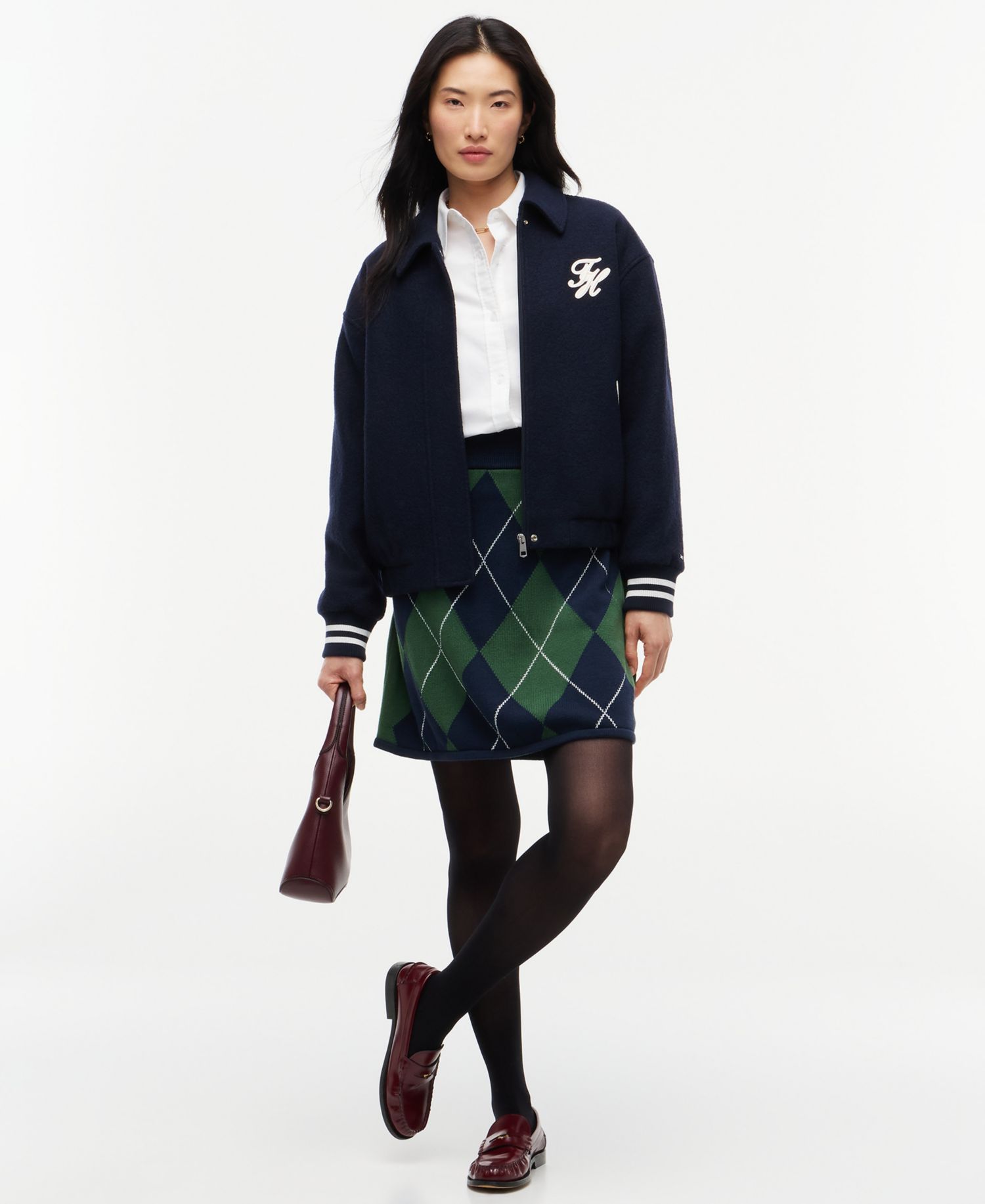 Women's Tartan Argyle A-Line Skirt