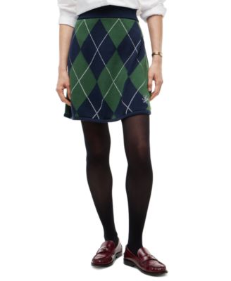 Women's Tartan Argyle A-Line Skirt