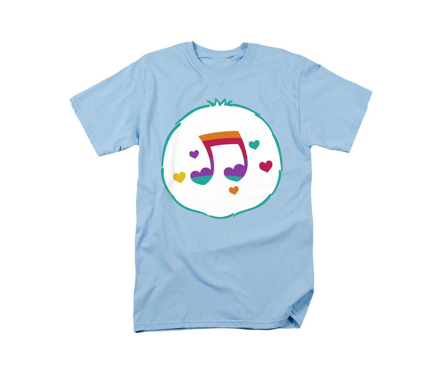 Мужская футболка Care Bears Heart Song Belly, цвет: Светлый синий — фото 1