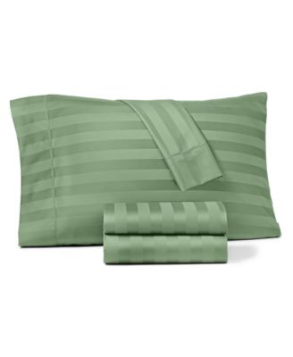 Stripe 550 Thread Count 100% Cotton 3-Pc. Sheet Set, Twin
