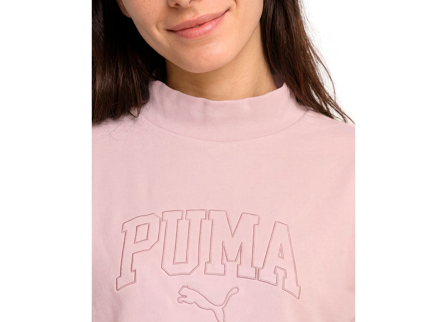 Women's Ess Relaxed Mock Neck Crew Sweatshirt