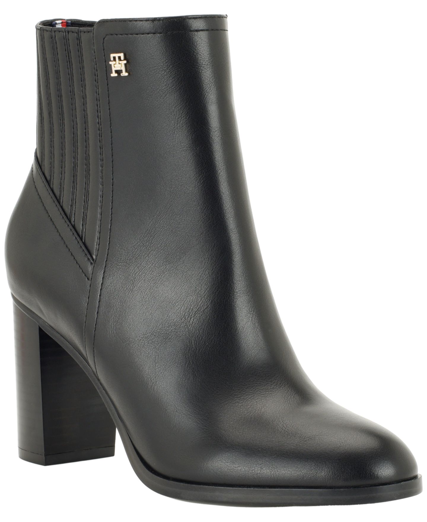 Женские ботинки Tommy Hilfiger Dannie Block Heel Booties, цвет: Чёрный — фото 1