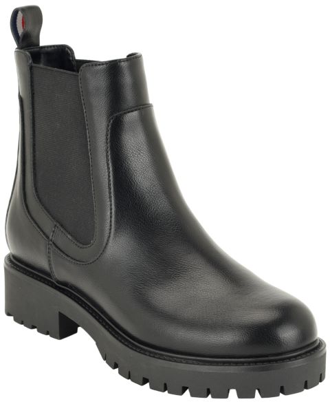 Женские ботинки Tommy Hilfiger Valma Chelsea Lug Sole Booties, цвет: Чёрный