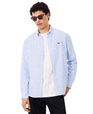 Men's Woven Long-Sleeve Button-Down Oxford Shirt