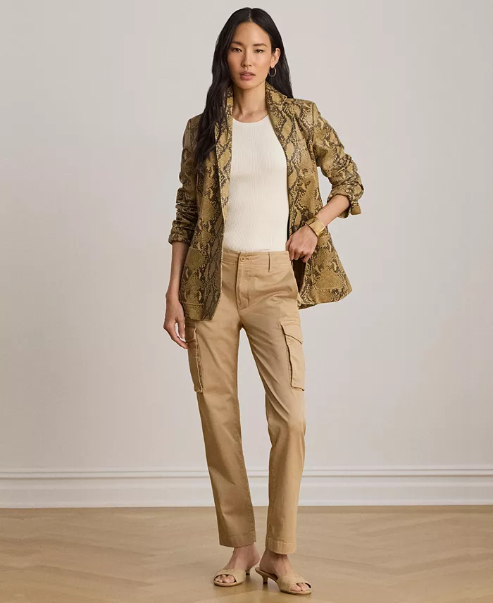 Women's Cargo Cropped Chino Pants - thumbnail 10