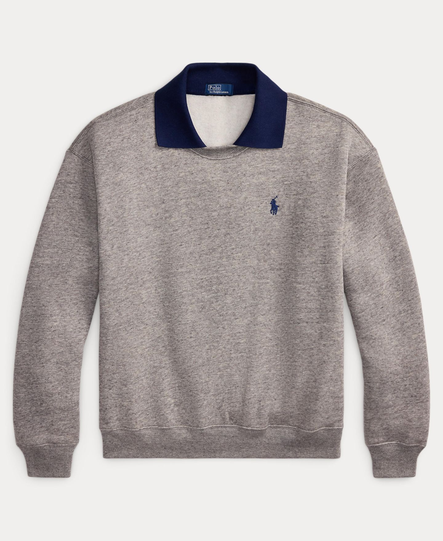 Женская толстовка Polo Ralph Lauren Crewneck, цвет: Меланжевый — фото 5