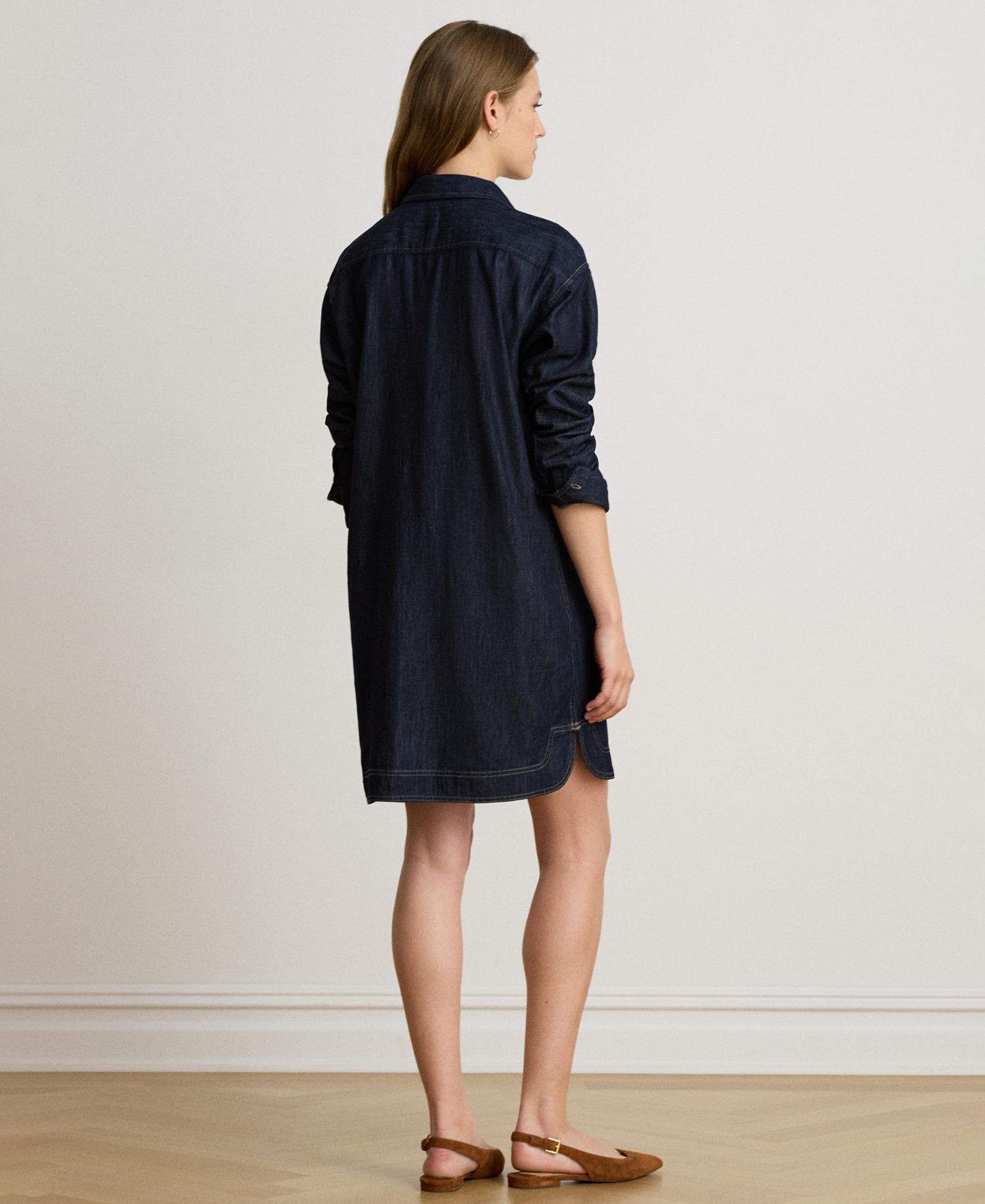 Women's Relaxed-Fit Denim Shirtdress