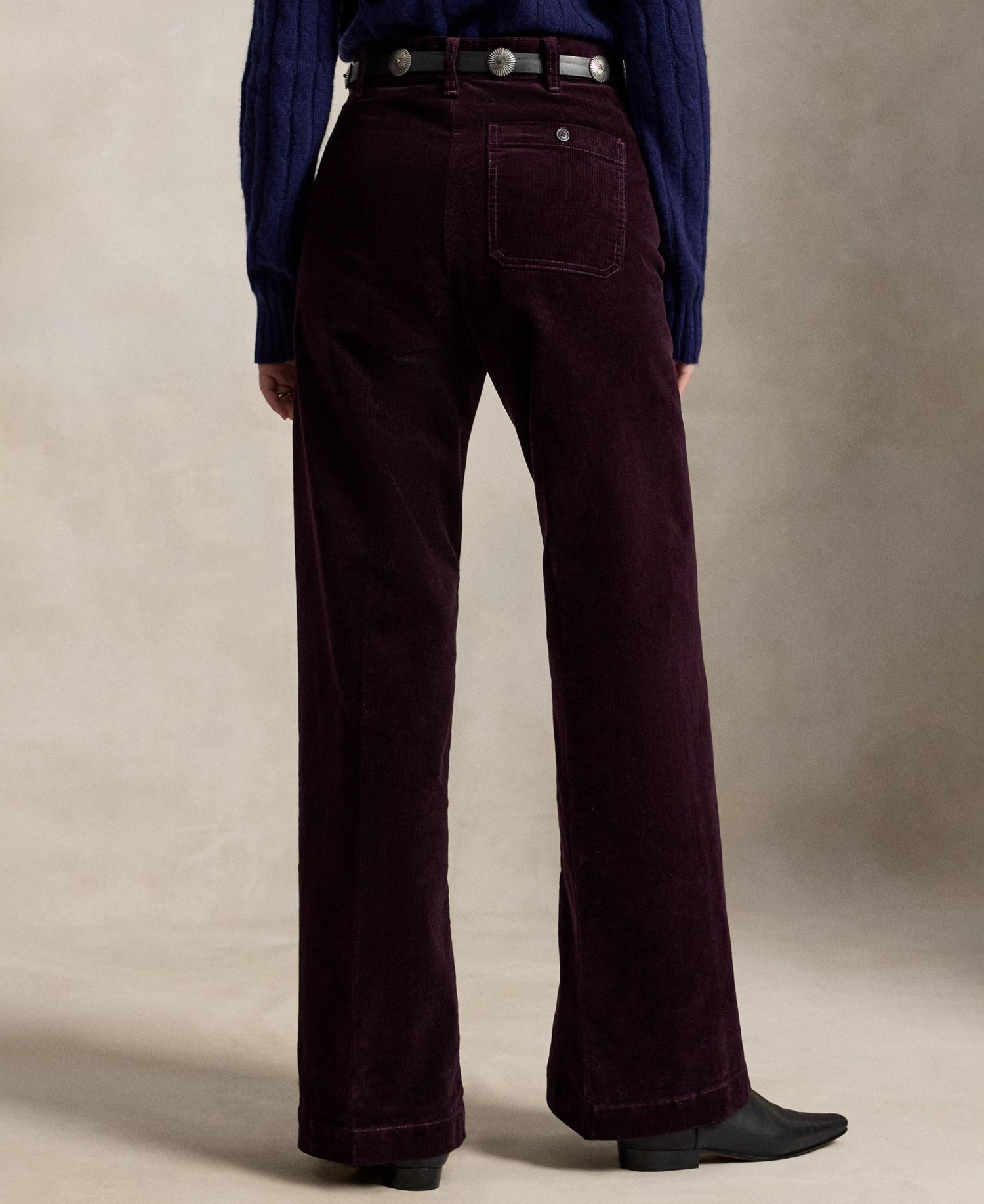 Women's Beaton High-Rise Flared 14-Wale Corduroy Pants