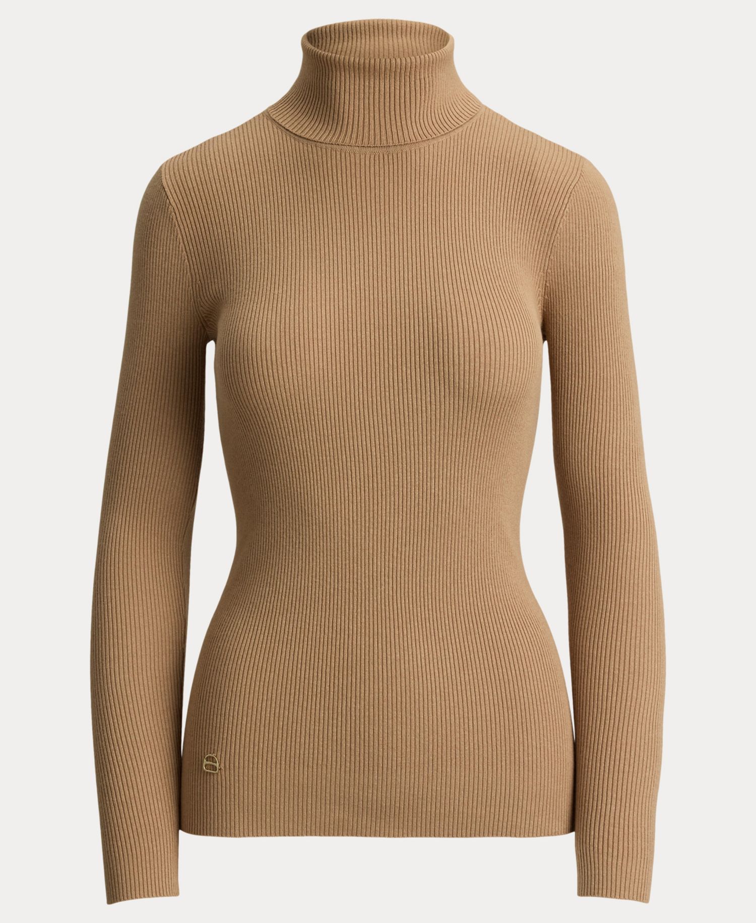 Petite Ribbed Slim-Fit Cotton-Blend Turtleneck Sweater