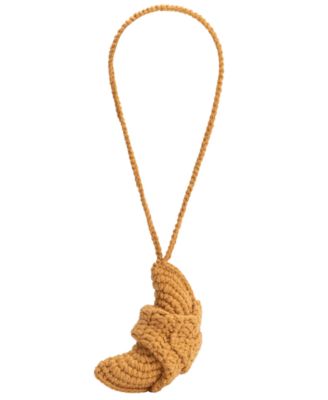 Croissant Crochet Bag Charm