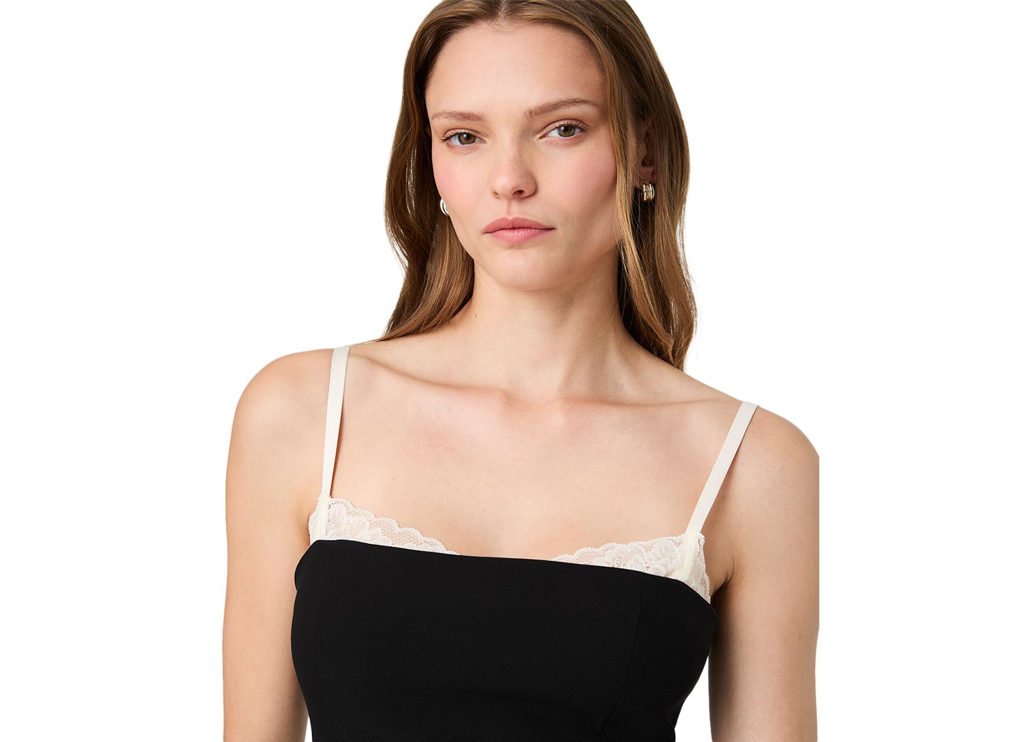 Women's Azra Sleeveless Square Neck Lace Camisole