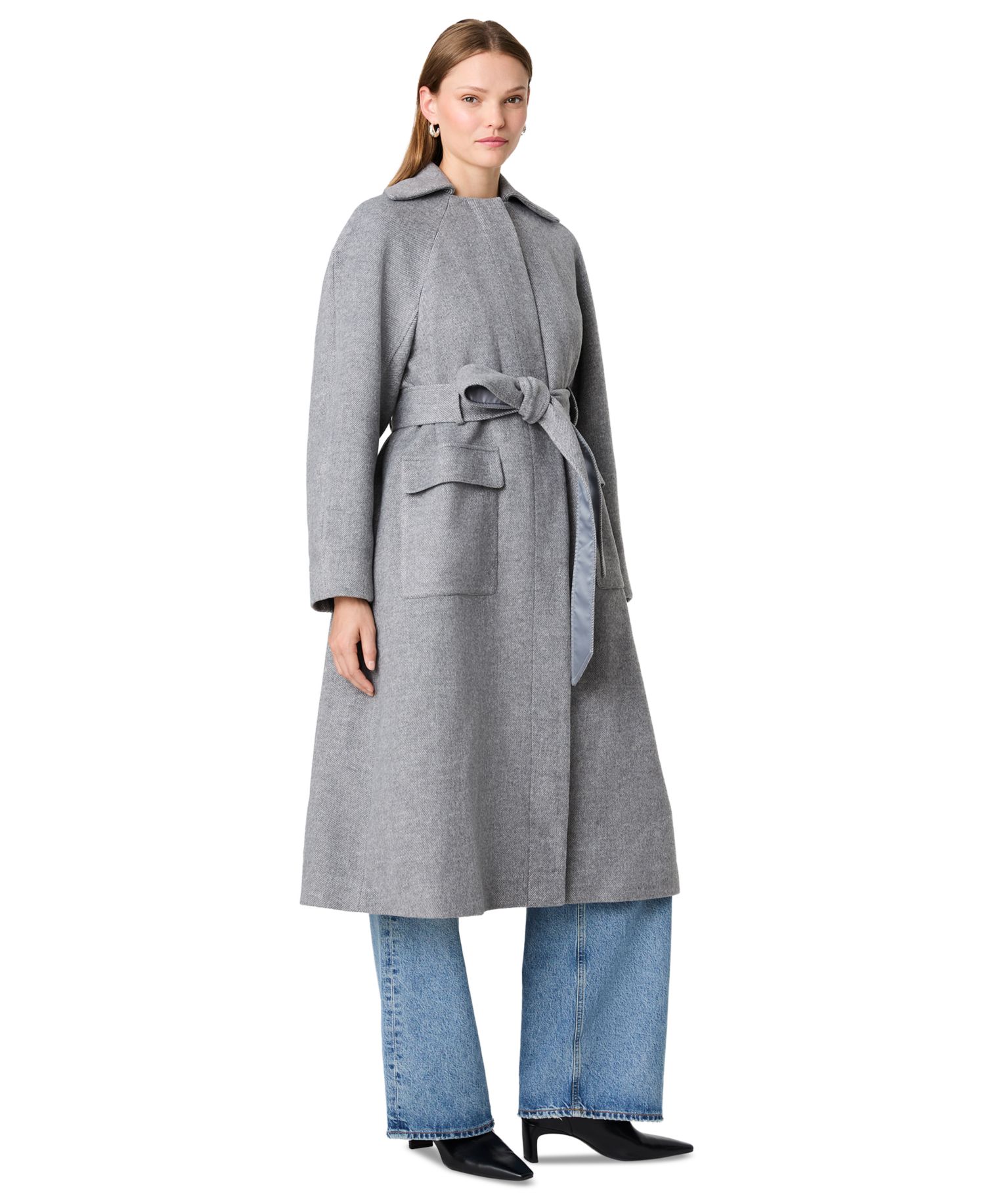 Women's Gabriella Twill Belted Relaxed Coat