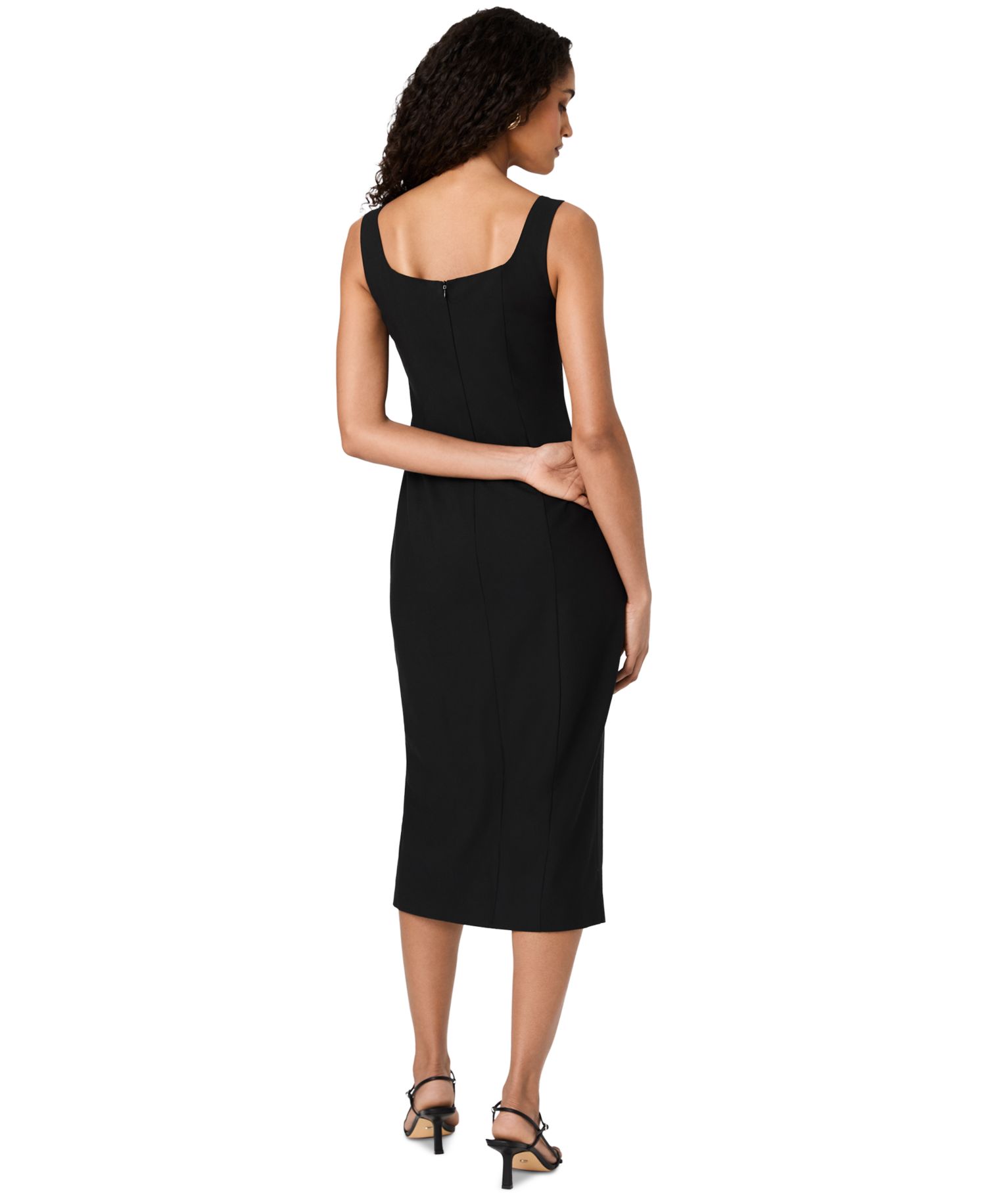 Women's Kai Midi Sheath Front Slit Dress