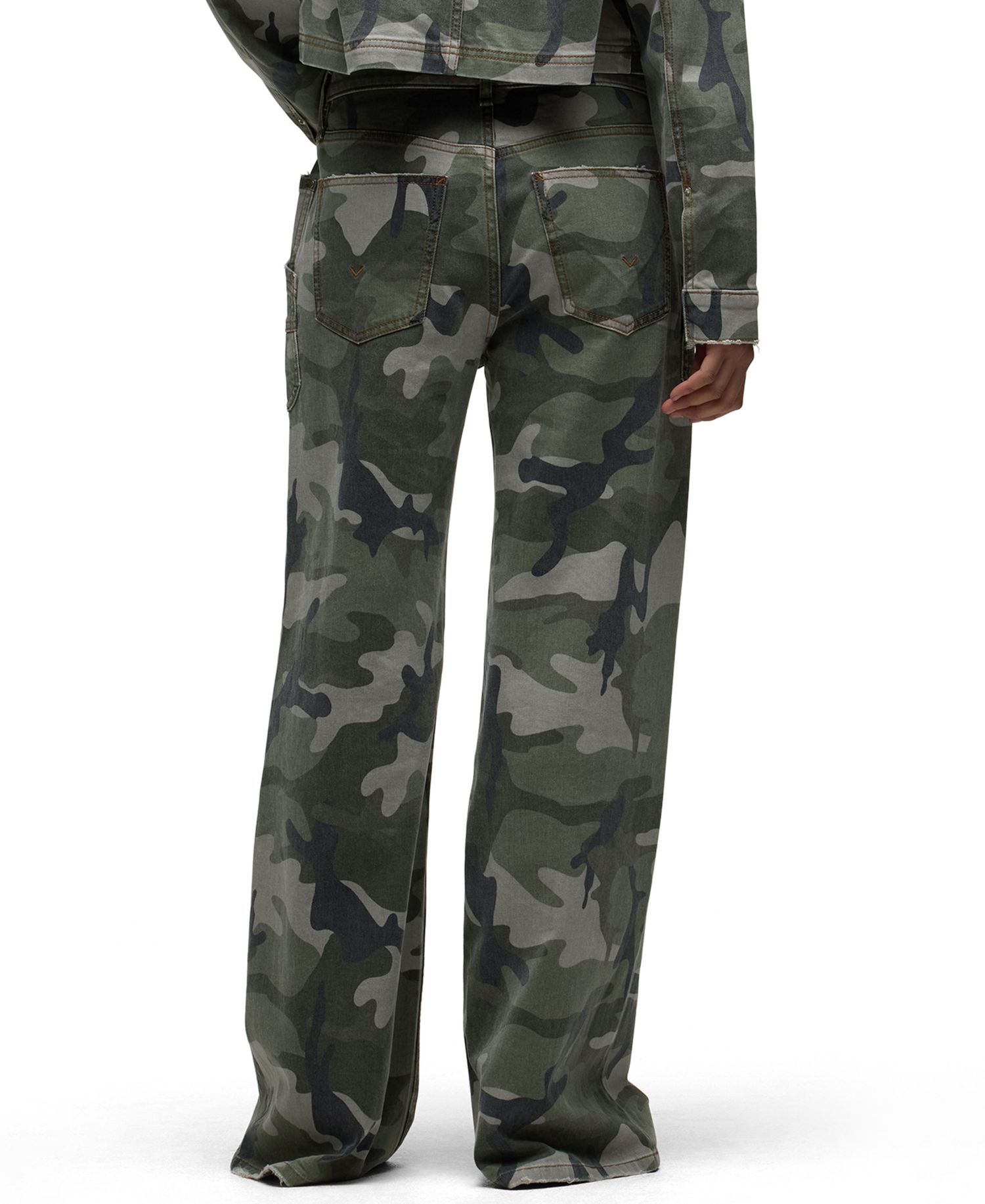 Women's Rylee Camo Wide-Leg Low-Rise Pants