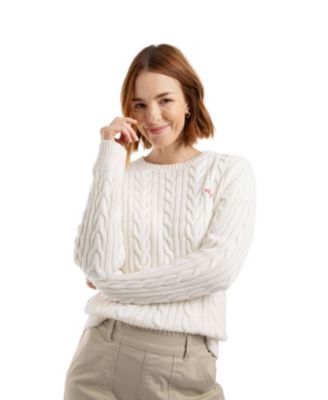 Women's Amberise Crew Neck Cable Knit Jumper