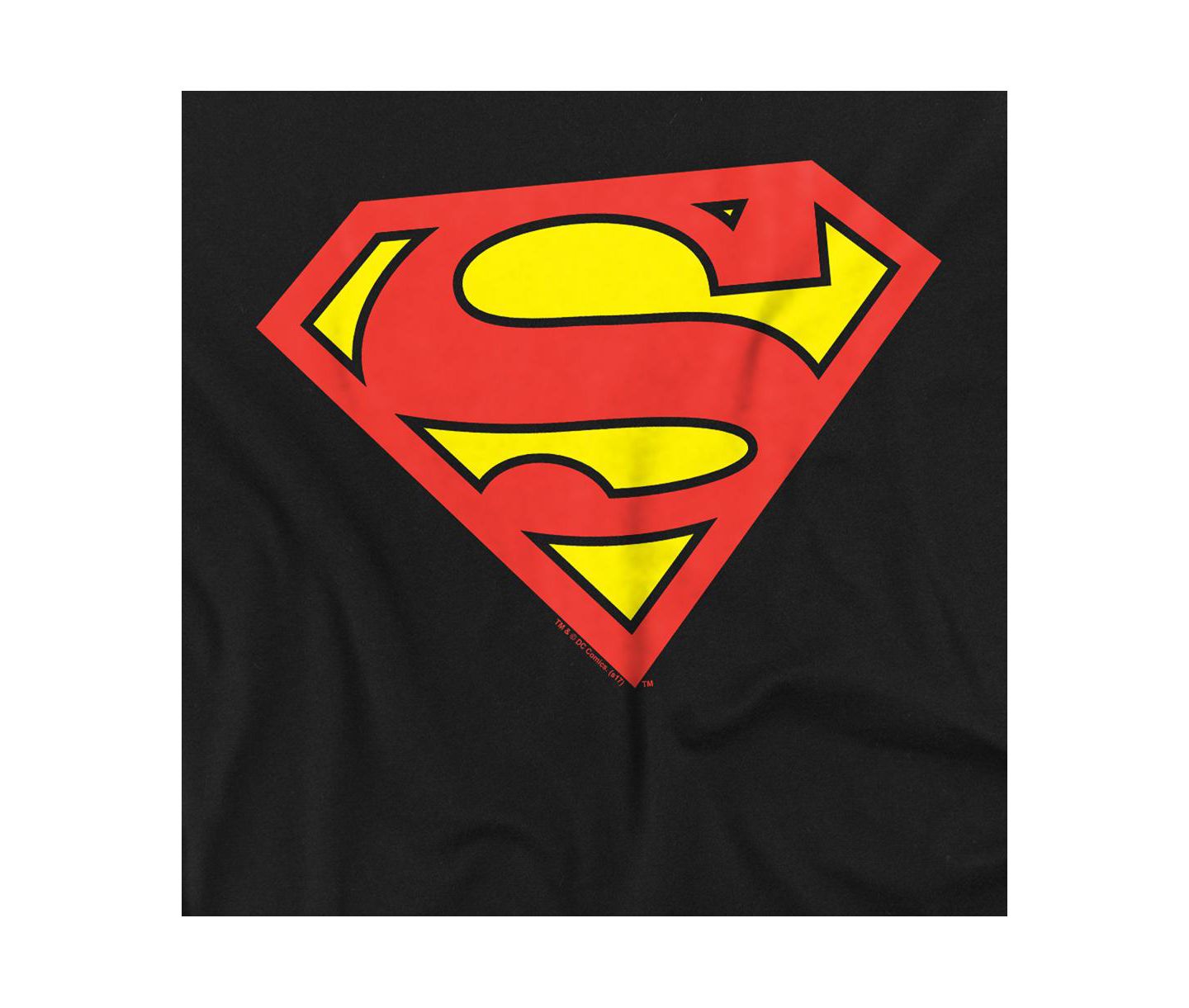 Мужская футболка Superman Classic Logo, цвет: Чёрный — фото 3