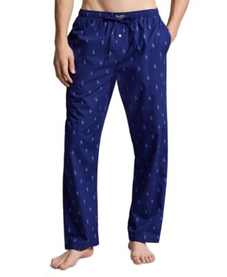 Men's Woven All Over Polo Player Pajama Pants