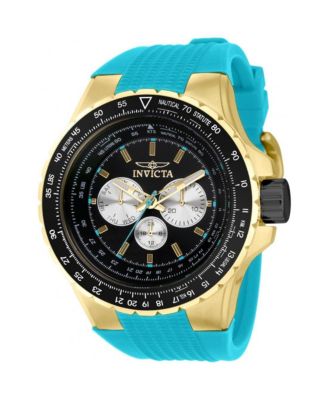 Aviator 39316 Men's 50mm Quartz Chronograph Watch -  Silicone Strap