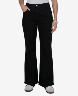 Petite Mid-Rise Flare Denim Jeans
