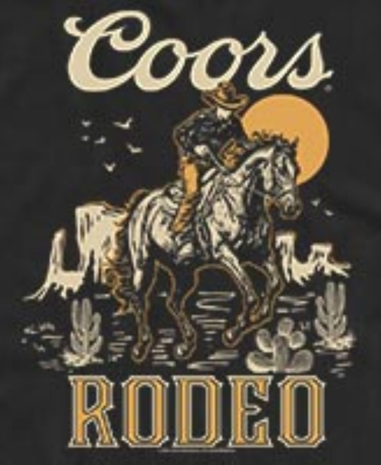 Мужской топ Fifth Sun Coors Rodeo Cowboy Western Graphic, цвет: Чёрный — фото 3
