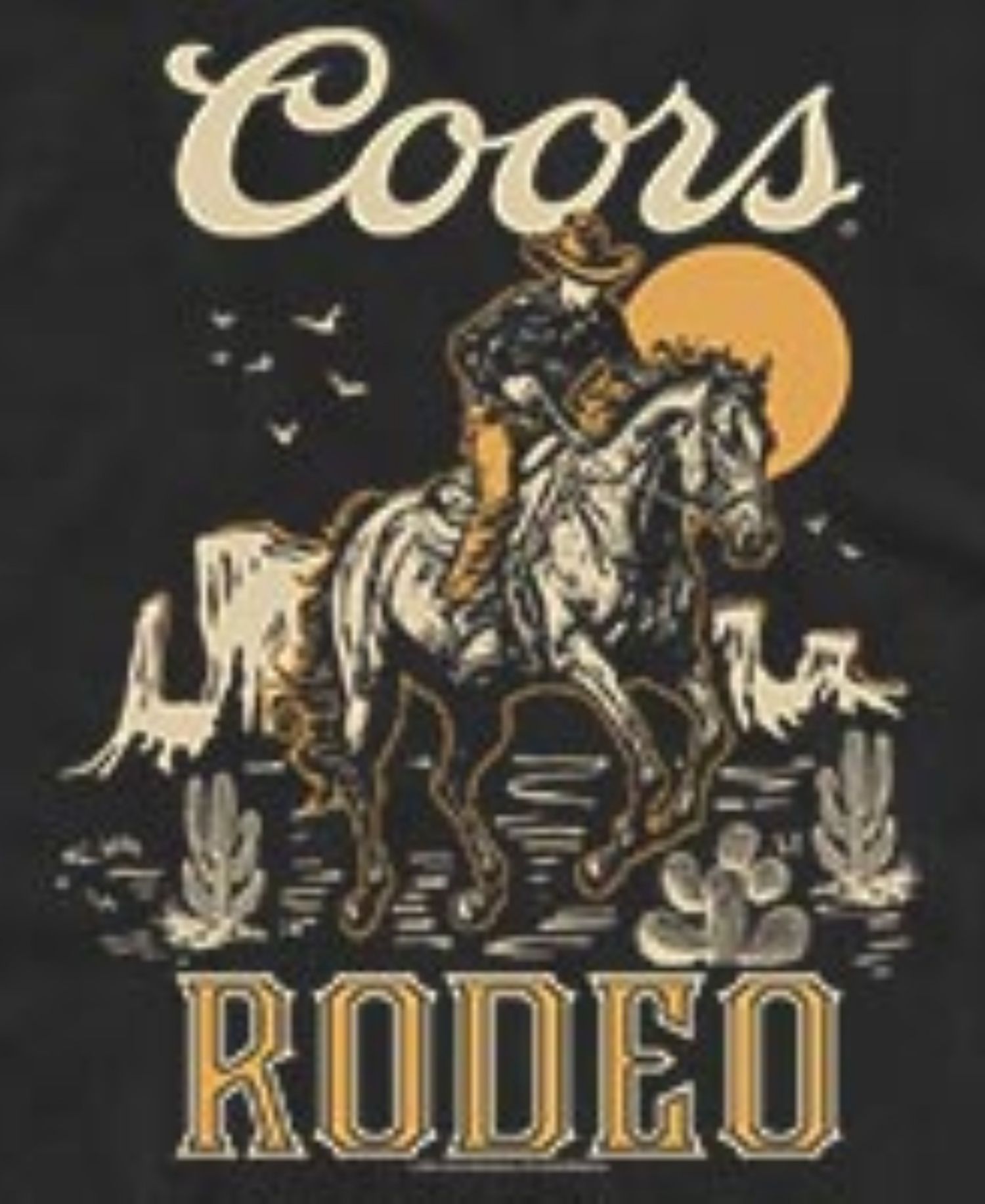 Men's Coors Rodeo Cowboy Western Graphic Tank Top