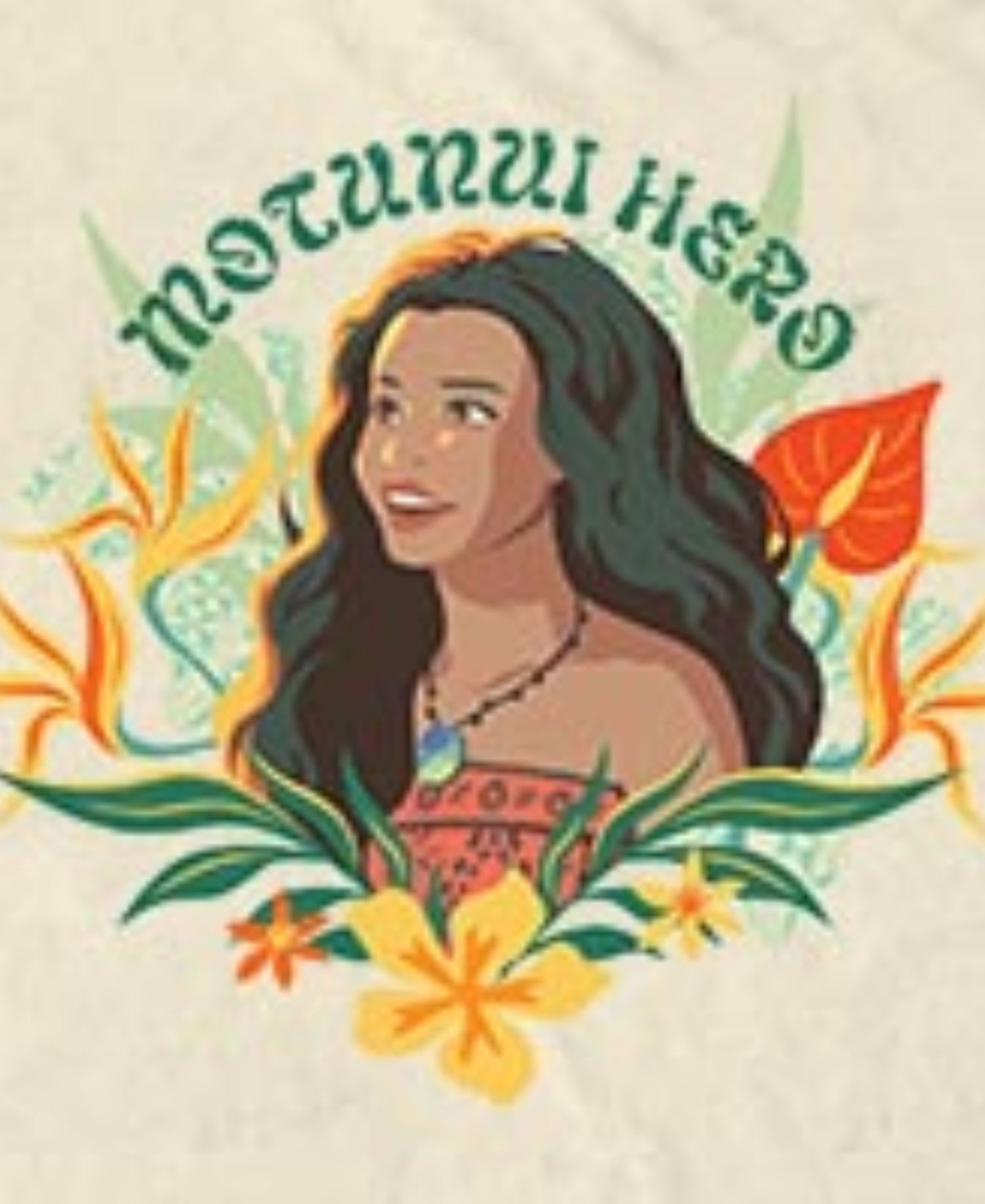 Men's Moana Live Action Motunui Hero Graphic T-Shirt
