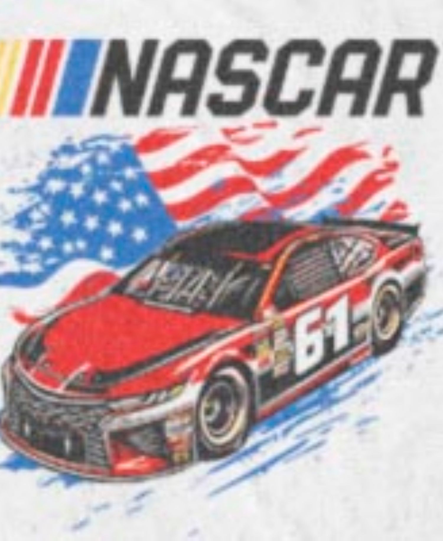 Men's Nascar Flag Racer Graphic T-Shirt