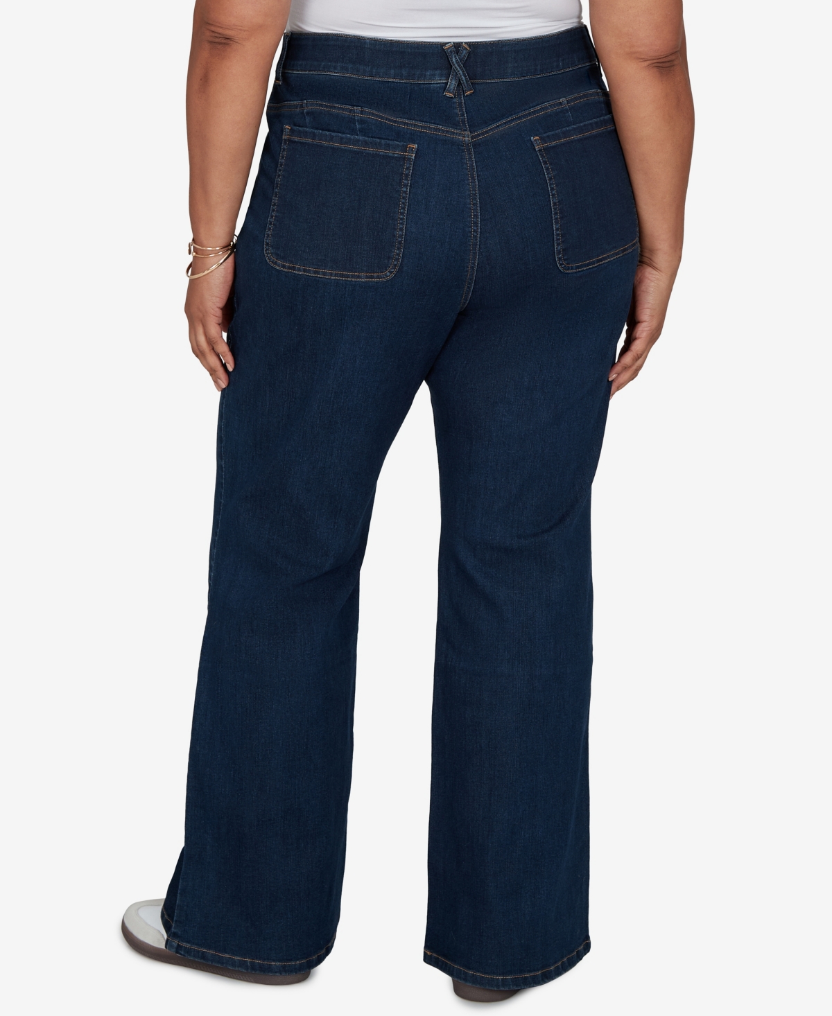 Ruby Rd. Plus Size Flare Mid-rise Jeans In Blue
