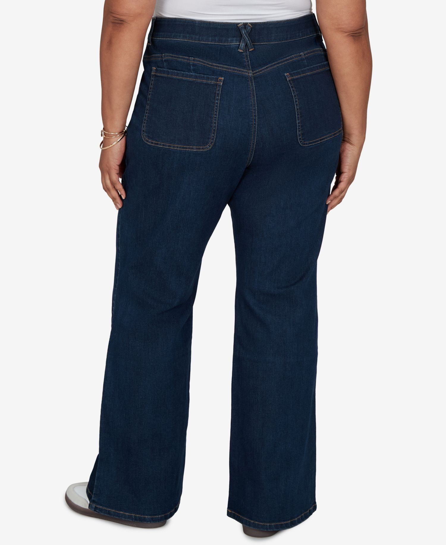 Plus Size Flare Mid-Rise Jeans